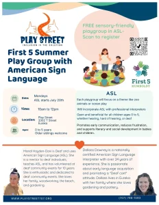 First 5 Play Group with American Sign Language